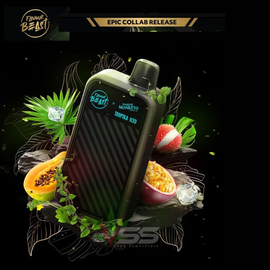 Flavour Beast X 12 Monkeys Beast Mode Max 2 50K Disposable-Tropika Iced Winkler Vape SuperStore and Bong Shop Manitoba Canada
