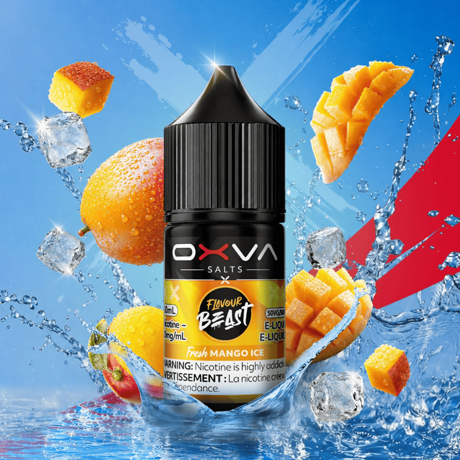 Flavour Beast x OXVA E-Liquid - Fresh Peach Cherry Lemon Ice Salt 30mL / 20mg Winkler Vape SuperStore and Bong Shop Manitoba Canada