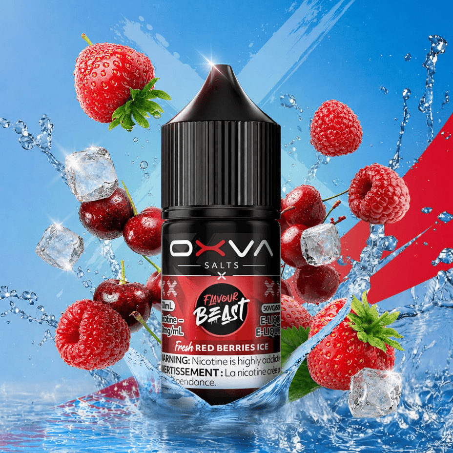 Flavour Beast x OXVA E-Liquid - Fresh Red Berries Ice 30mL / 20mg Winkler Vape SuperStore and Bong Shop Manitoba Canada
