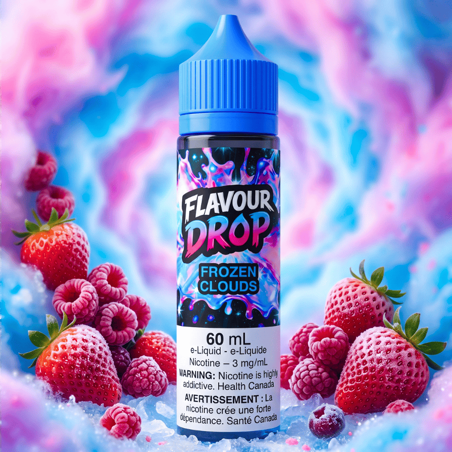Flavour Drop E-Liquid - Frozen Clouds 60ml / 3mg Winkler Vape SuperStore and Bong Shop Manitoba Canada