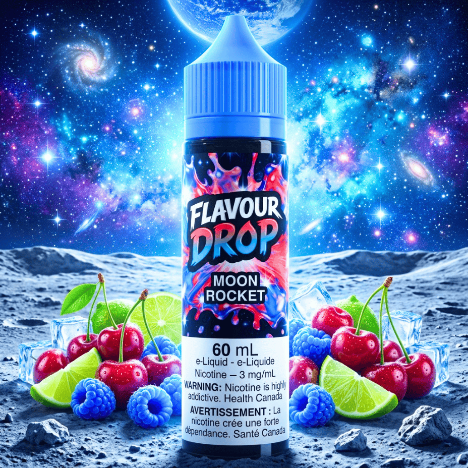 Flavour Drop E-Liquid - Moon Rocket 60ml / 3mg Winkler Vape SuperStore and Bong Shop Manitoba Canada