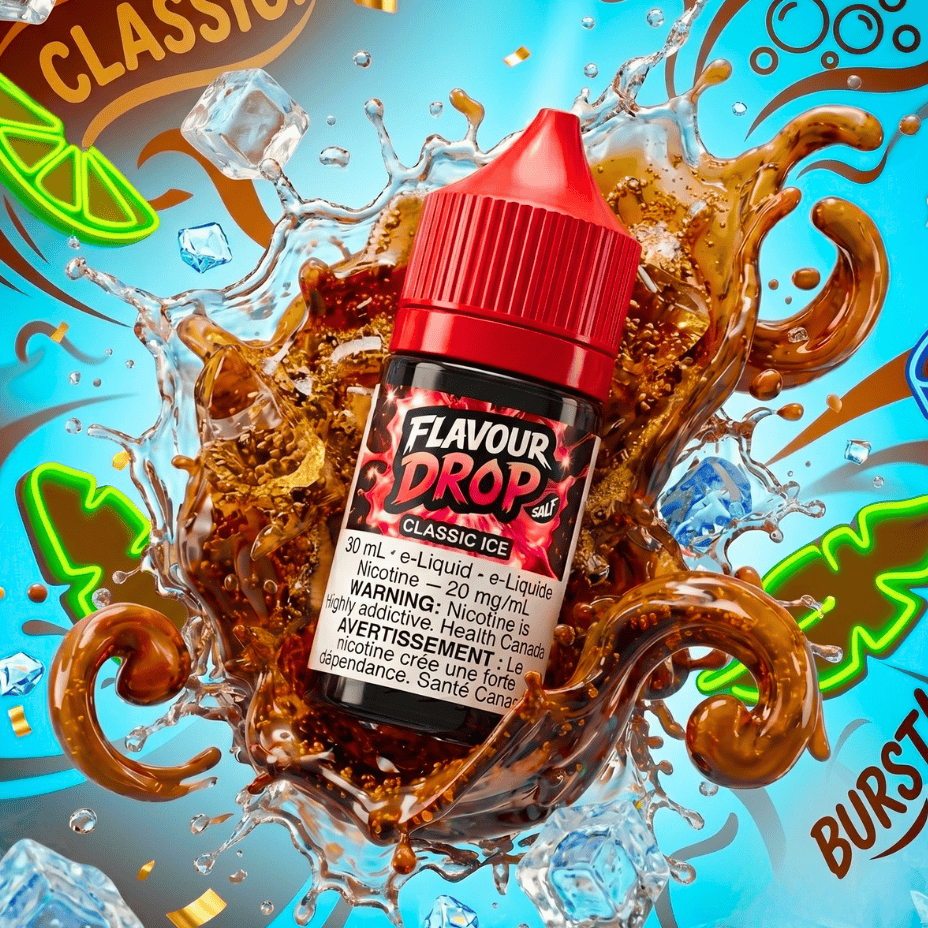 Flavour Drop Salts - Classic Ice 30mL / 20mg Winkler Vape SuperStore and Bong Shop Manitoba Canada