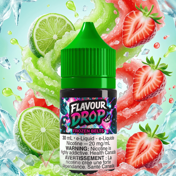 Flavour Drop Salts - Frozen Belts 30mL / 20mg Winkler Vape SuperStore and Bong Shop Manitoba Canada