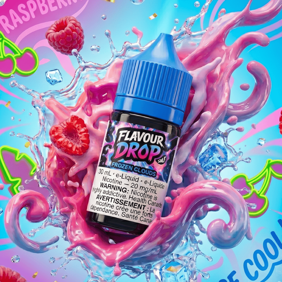 Flavour Drop Salts - Frozen Clouds 30mL / 20mg Winkler Vape SuperStore and Bong Shop Manitoba Canada