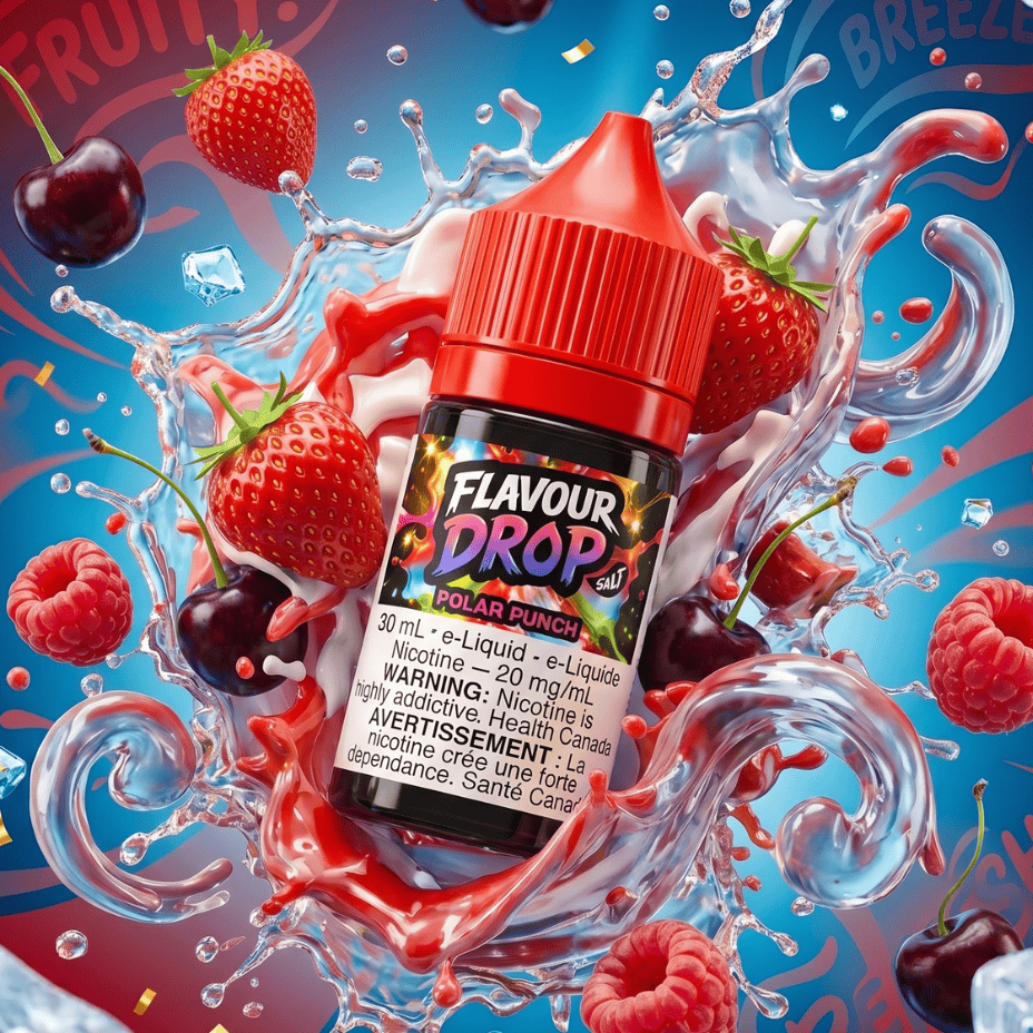 Flavour Drop Salts - Polar Punch 30mL / 20mg Winkler Vape SuperStore and Bong Shop Manitoba Canada