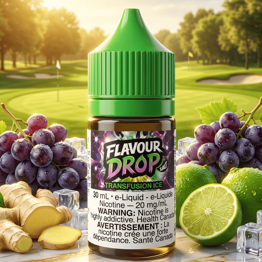 Flavour Drop Salts - Transfusion Ice 30mL / 20mg Winkler Vape SuperStore and Bong Shop Manitoba Canada
