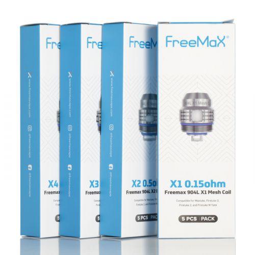 Freemax Replacement Coils 5/pkg / X1 Single Mesh-0.15 ohm Freemax 904L X Mesh Coils-Fireluke 3 Mesh Series Coils Freemax 904L X Mesh Coils-Fireluke Mesh Series Coils-Steinbach Vape