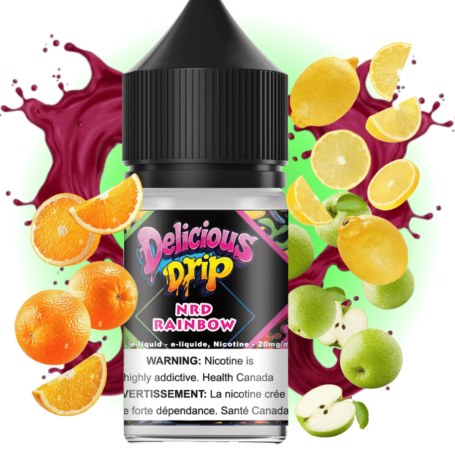 Gcore Delicious Drip Salt-NRD Rainbow 30ml / 20mg Winkler Vape SuperStore and Bong Shop Manitoba Canada
