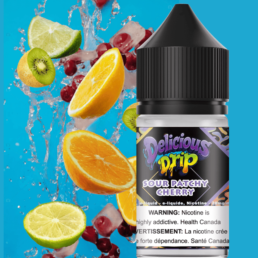 Gcore Delicious Drip Salt-Sour Patchy Cherry 30ml / 20mg Winkler Vape SuperStore and Bong Shop Manitoba Canada