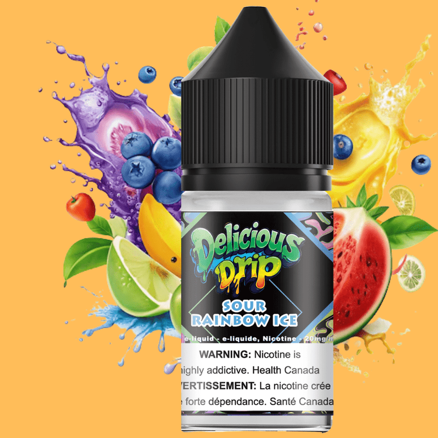 Gcore Delicious Drip Salt-Sour Rainbow Ice 30ml / 20mg Winkler Vape SuperStore and Bong Shop Manitoba Canada