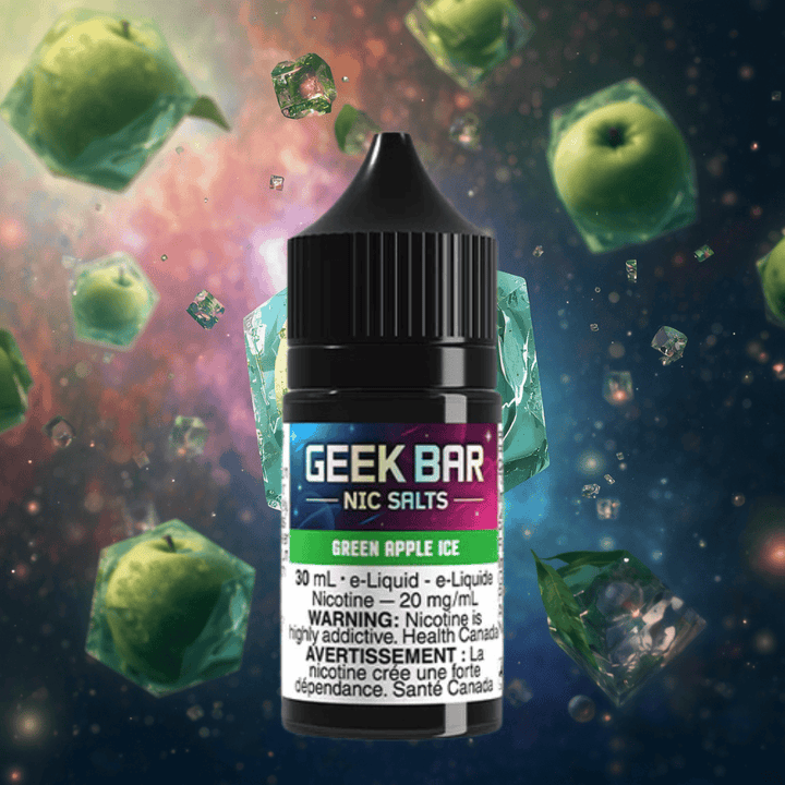 Geek Bar Nic Salt-Green Apple Ice 30mL / 20mg Winkler Vape SuperStore and Bong Shop Manitoba Canada