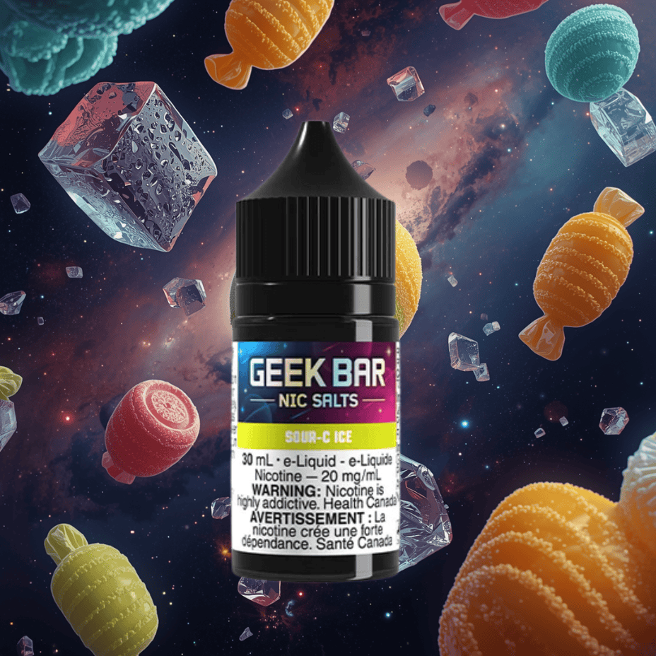 Geek Bar Nic Salt-Sour-C Ice 30mL / 20mg Winkler Vape SuperStore and Bong Shop Manitoba Canada