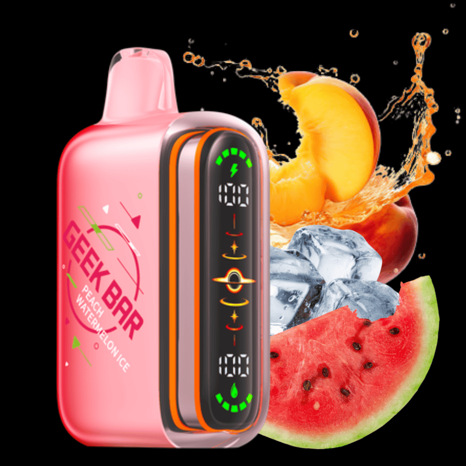 Geek Bar Pulse 2 80K Disposable Vape - Peach Watermelon Ice 80000 Puffs / 20mg Winkler Vape SuperStore and Bong Shop Manitoba Canada