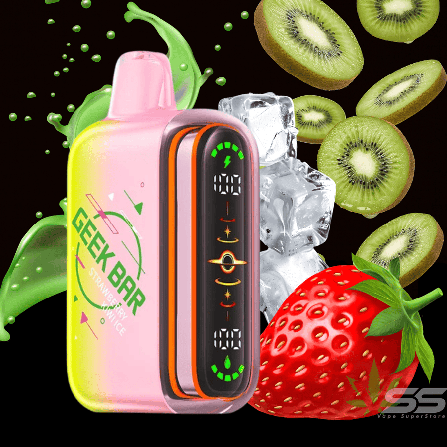 Geek Bar Pulse 2 80K Disposable Vape - Strawberry Kiwi Ice 30mL / 20mg Winkler Vape SuperStore and Bong Shop Manitoba Canada