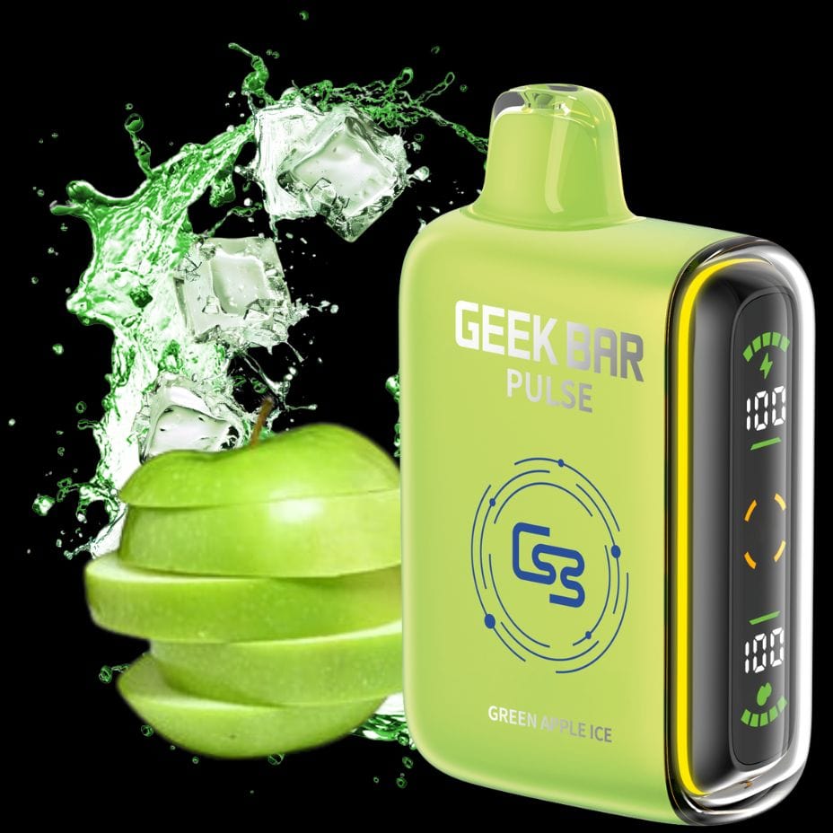 Geek Bar Pulse 9000 Disposable Vape - Green Apple Ice 9000 Puffs / 20mg Winkler Vape SuperStore and Bong Shop Manitoba Canada