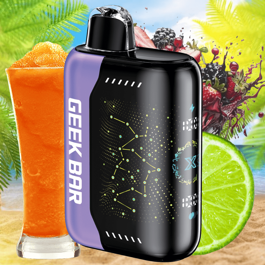 Geek Bar Pulse X 25K Disposable Vape - Lime Berry Orange Ice 25000 Puffs / 20mg Winkler Vape SuperStore and Bong Shop Manitoba Canada
