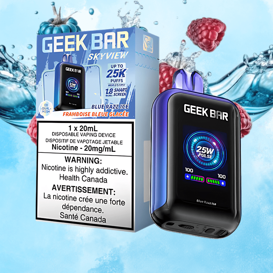 Geek Bar Skyview 25K Disposable Vape Blue Razz Ice Regina Winkler