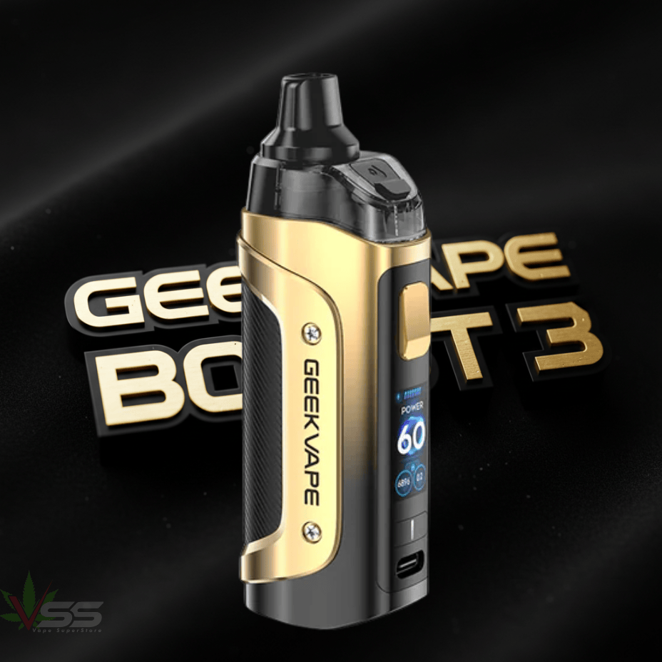 Geekvape Aegis Boost 3 Pod Kit-3000mAh Gold Winkler Vape SuperStore and Bong Shop Manitoba Canada