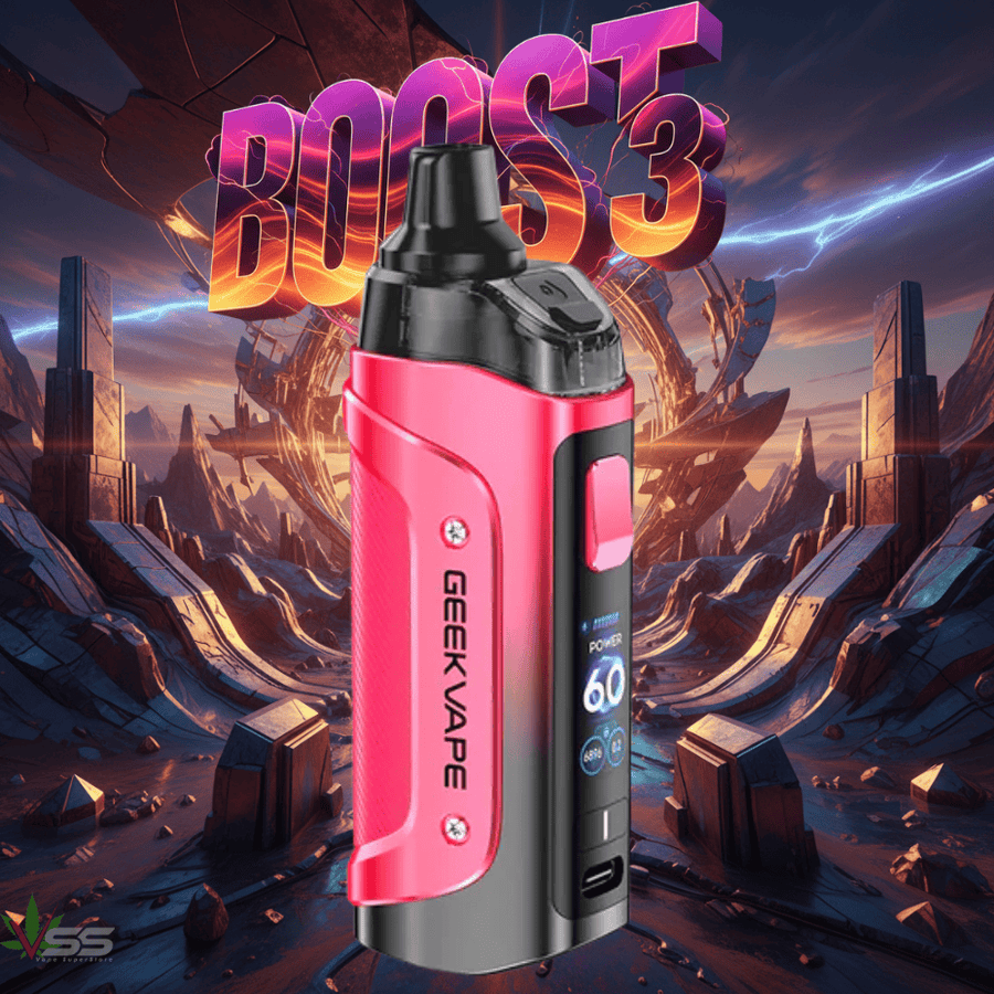 Geekvape Aegis Boost 3 Pod Kit-3000mAh Red Winkler Vape SuperStore and Bong Shop Manitoba Canada