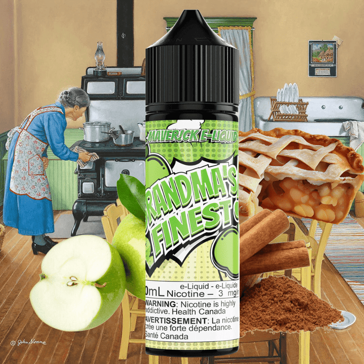 Grandmas Finest by Maverick E-Liquid Winkler Vape SuperStore and Bong Shop Manitoba Canada