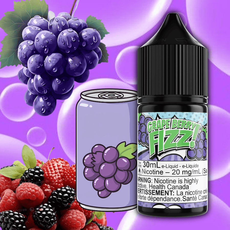 Grape Berry Fizz Salt by Maverick E-Liquid Winkler Vape SuperStore and Bong Shop Manitoba Canada