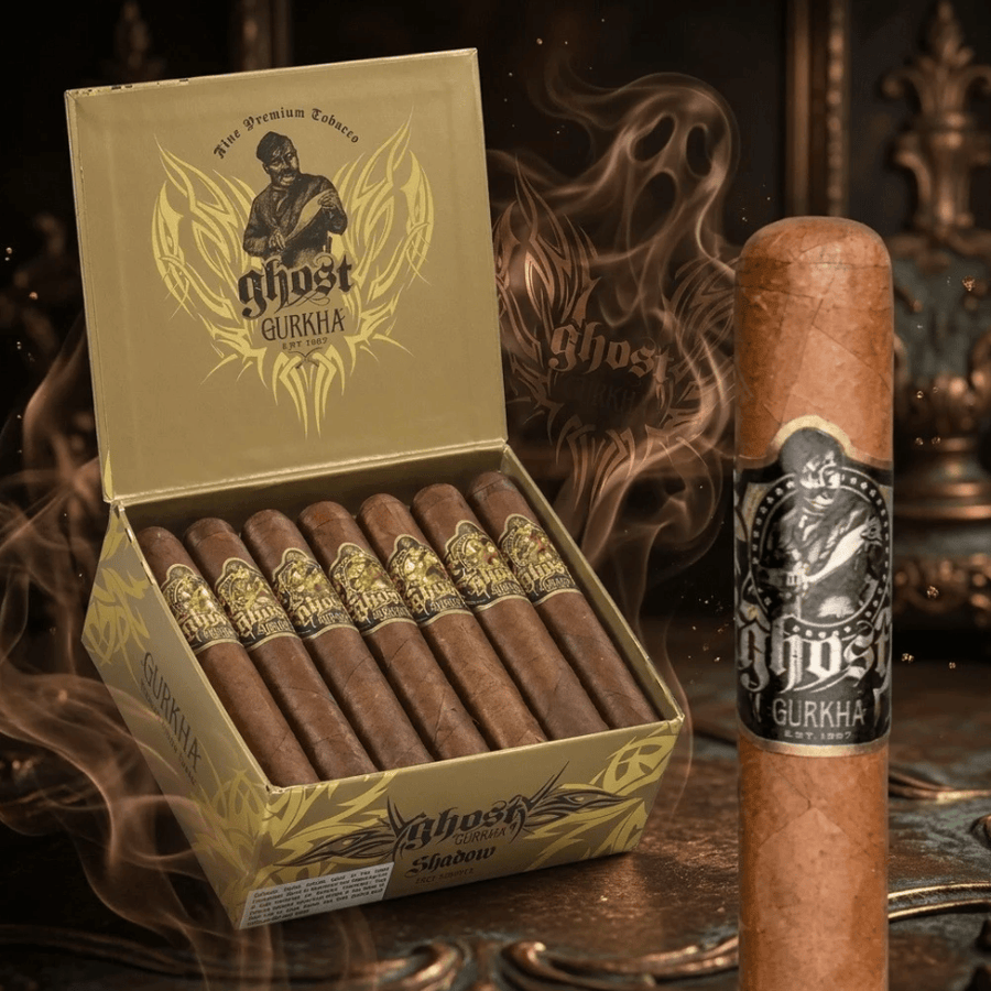 Gurkha Ghost Gold Shadow Robusto Cigar 5x52 Robusto Winkler Vape SuperStore and Bong Shop Manitoba Canada