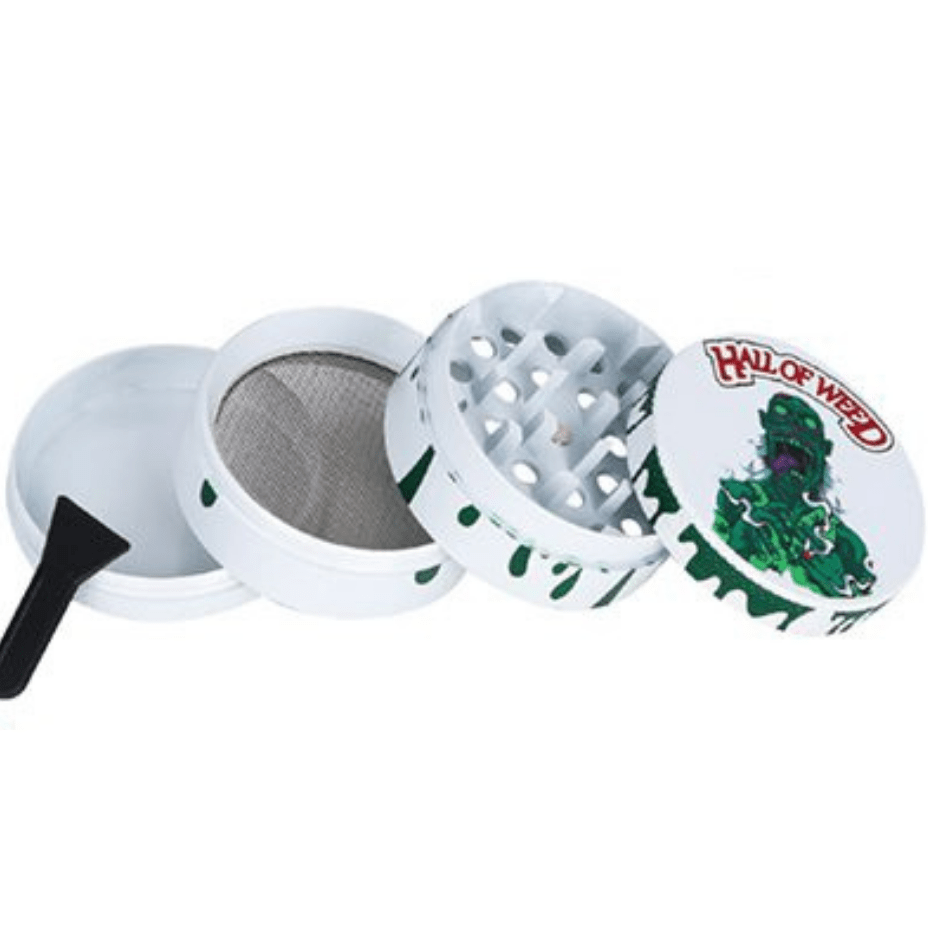 Hall Of Weed 4-Piece Zinc Grinder-50mm 50mm Winkler Vape SuperStore and Bong Shop Manitoba Canada