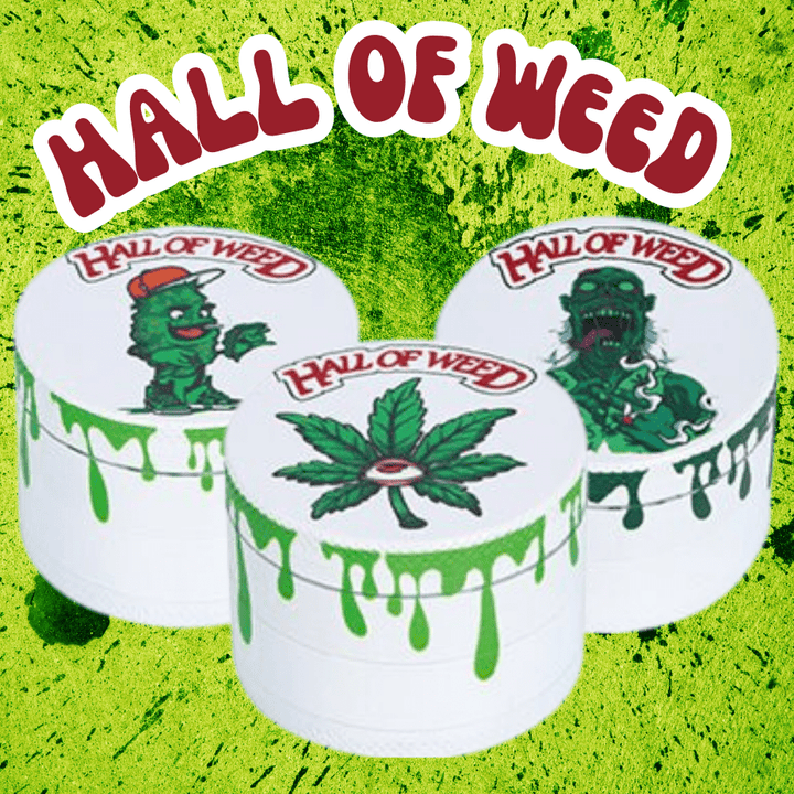 Hall Of Weed 4-Piece Zinc Grinder-50mm 50mm Winkler Vape SuperStore and Bong Shop Manitoba Canada