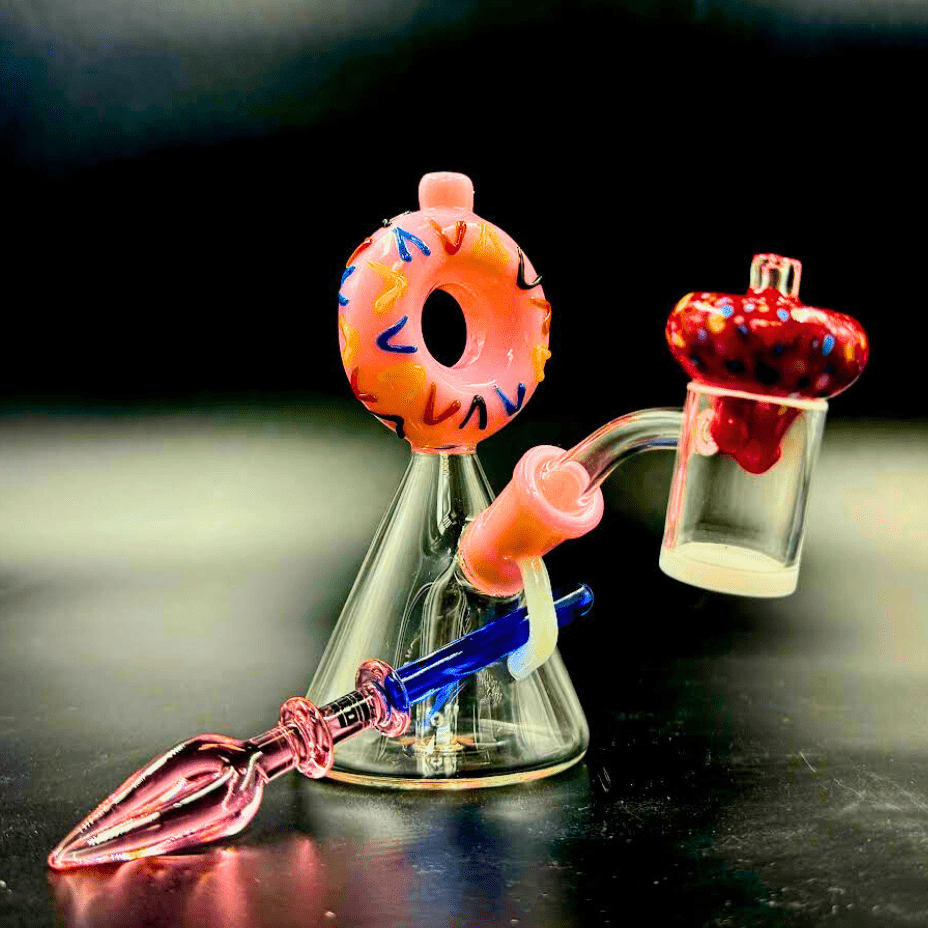 High Class Glass Doughnut Rig 6" Winkler Vape SuperStore and Bong Shop Manitoba Canada