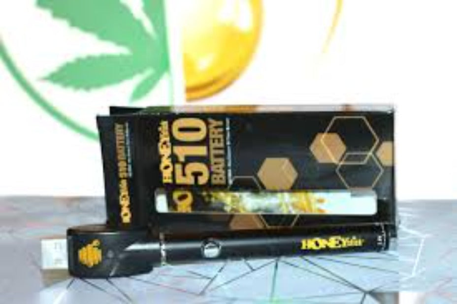 HoneyStick Twist 510 Thread Battery-500mAh 500mAh/Black Winkler Vape SuperStore and Bong Shop Manitoba Canada