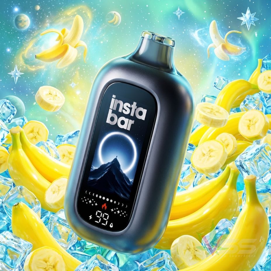 Insta Bar 120K Disposable Vape - Banana Ice 120000 / 20mg Winkler Vape SuperStore and Bong Shop Manitoba Canada