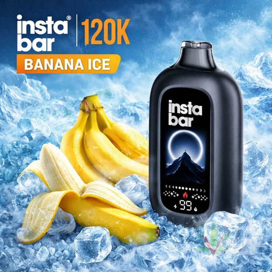 Insta Bar 120K Disposable Vape - Banana Ice 120000 / 20mg Winkler Vape SuperStore and Bong Shop Manitoba Canada