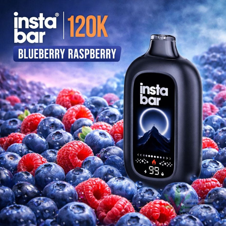 Insta Bar 120K Disposable Vape - Blueberry Raspberry 120000 / 20mg Winkler Vape SuperStore and Bong Shop Manitoba Canada