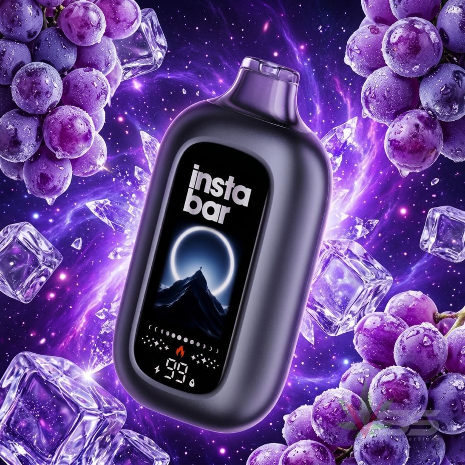 Insta Bar 120K Disposable Vape - Grape Ice 120000 / 20mg Winkler Vape SuperStore and Bong Shop Manitoba Canada