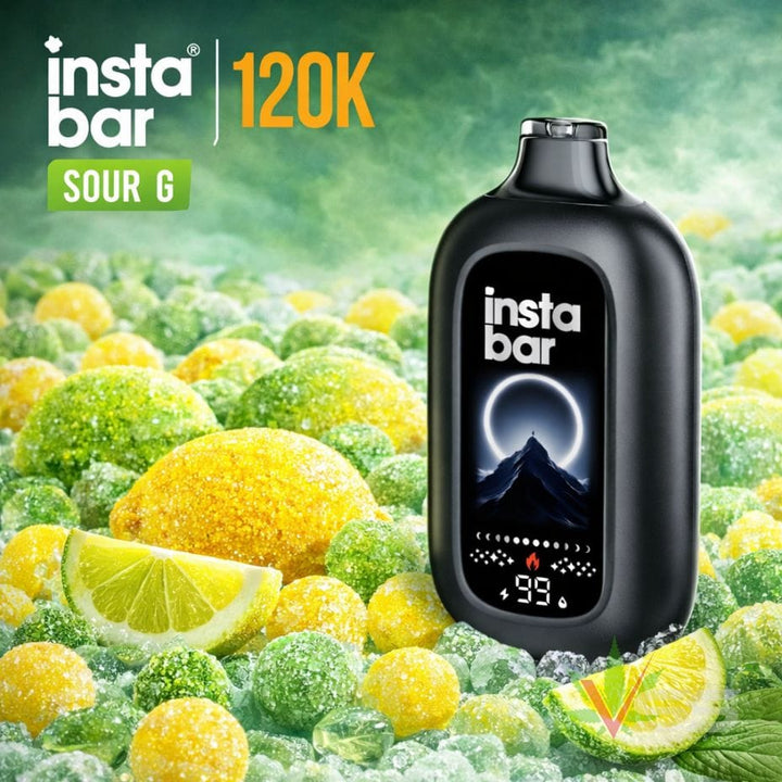 Insta Bar 120K Disposable Vape - Sour G 120000 / 20mg Winkler Vape SuperStore and Bong Shop Manitoba Canada