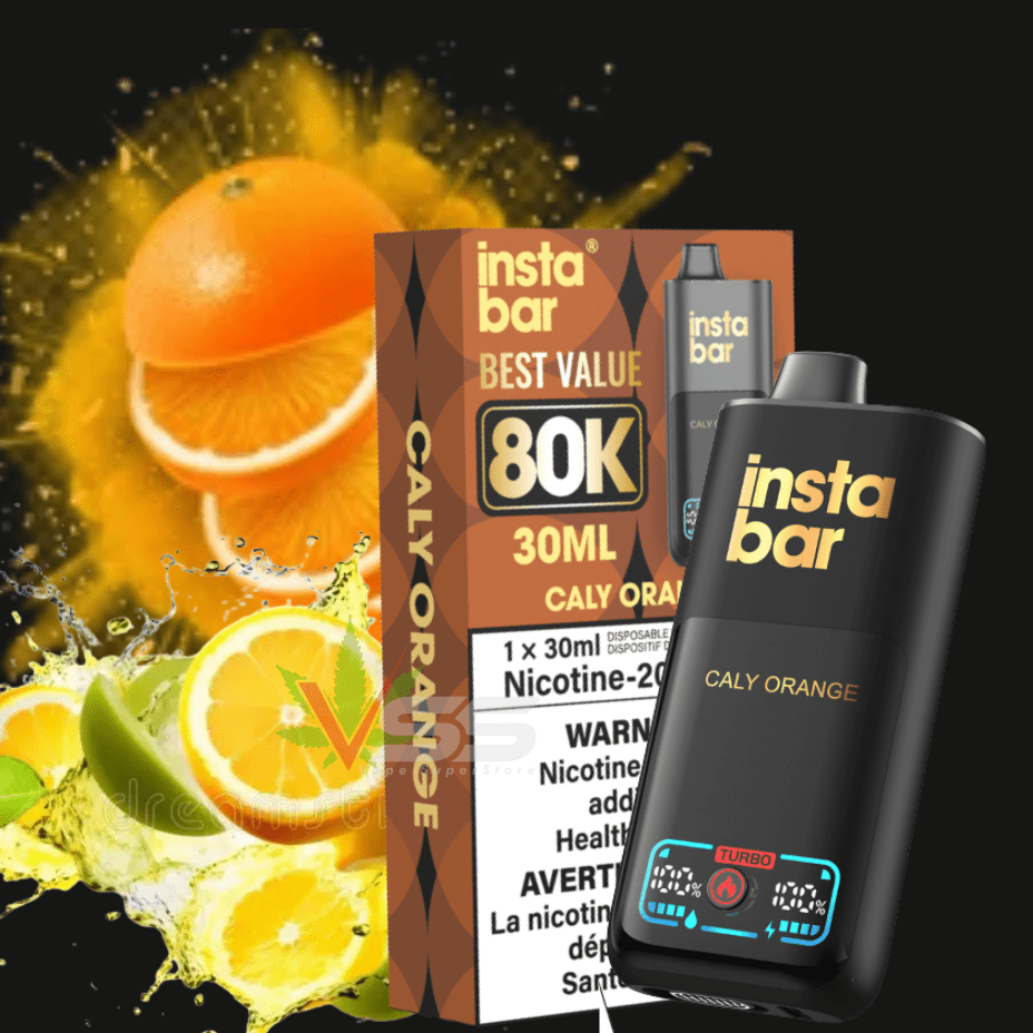 Insta Bar 80K Disposable Vape-Caly Orange Winkler Vape SuperStore and Bong Shop Manitoba Canada