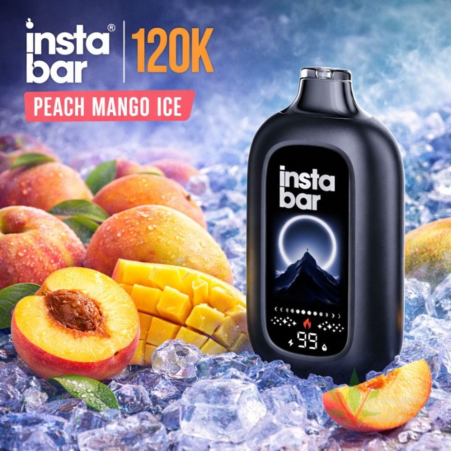 Insta Bar 80K Disposable Vape - Peach Mango Ice 120000 / 20mg Winkler Vape SuperStore and Bong Shop Manitoba Canada