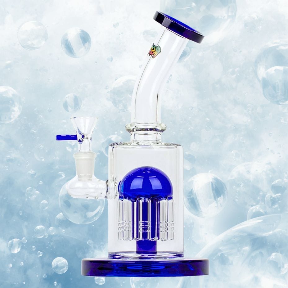iRie Glass Overstand Bubbler-9" 9" Tall Winkler Vape SuperStore and Bong Shop Manitoba Canada