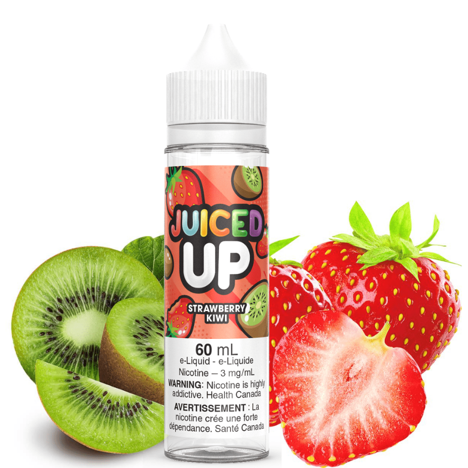 Strawberry Kiwi by Juiced Up E-Liquid in 60mL Bottle Available at Winkler Vape SuperStore & Bong Shop Located in Winkler, Manitoba, Canada 