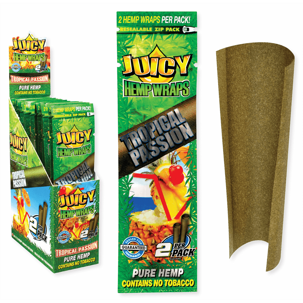 Juicy Jays 420 Accessories Tropical Passion Juicy Jays Hemp Wraps Juicy Jays Hemp Wraps-Winkler Vape SuperStore Manitoba Bong Shop