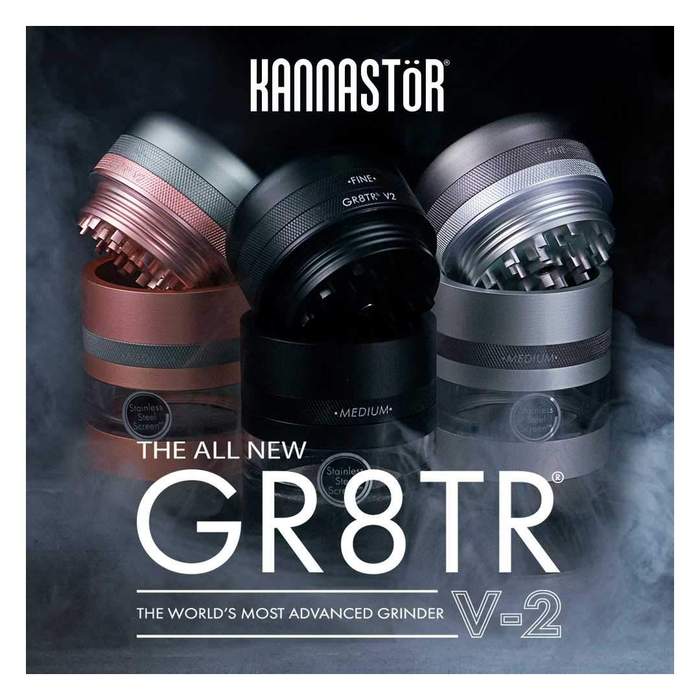 Kannastor 420 Hardware Kannastor GR8TR V2 Series 2.2" Grinder w/ Jar Kannastor GR8TR V2 Series 2.2" Grinder w/ Jar-Winkler Vape SuperStore