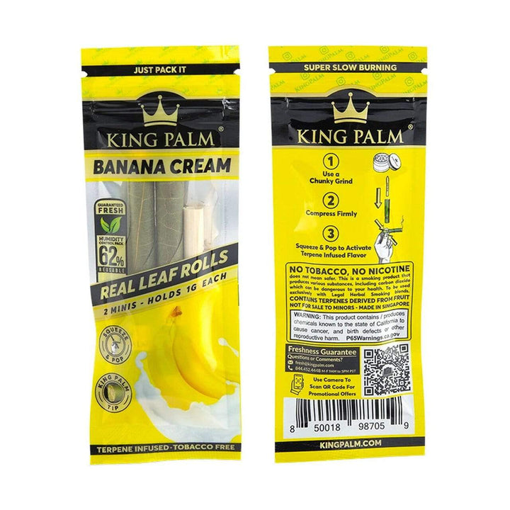 King Palm Pre-Roll Pouches 2/pkg / Banana Cream 1G Winkler Vape SuperStore and Bong Shop Manitoba Canada