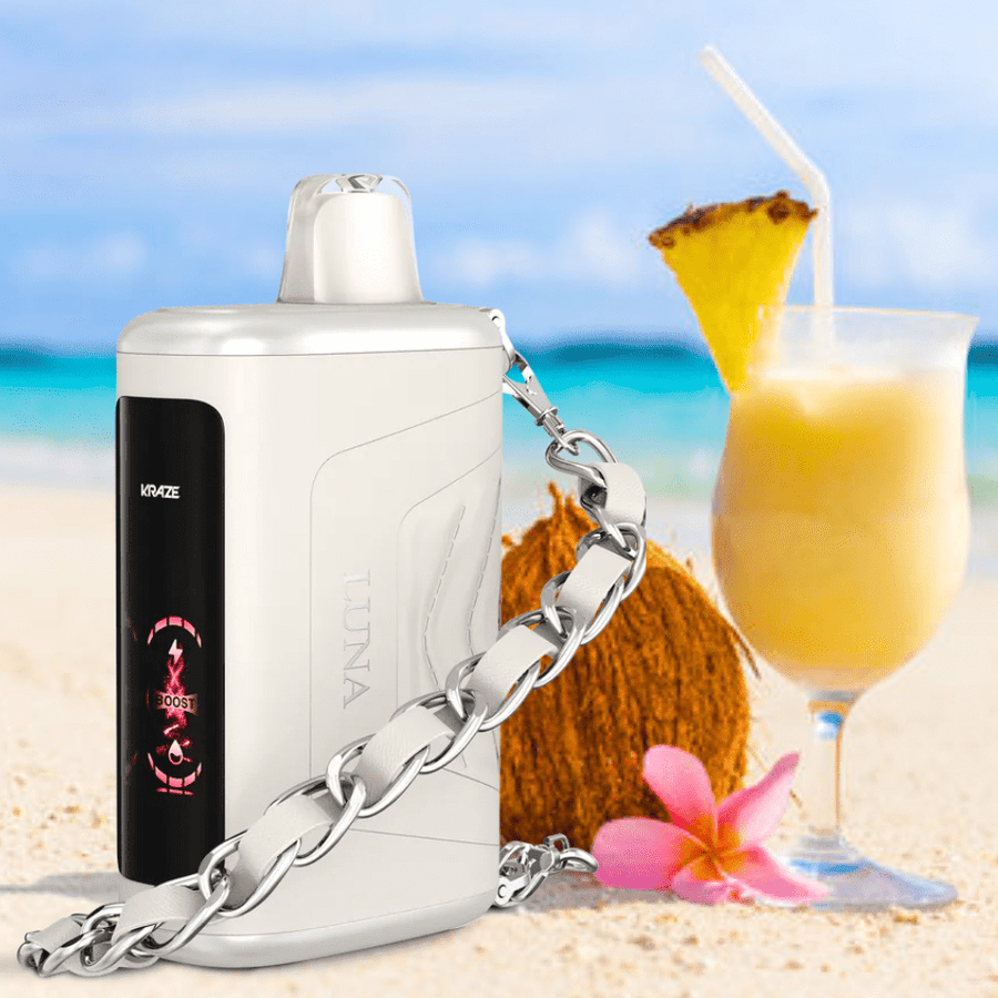 Kraze Luna 42K Disposable Vape-Pristine Pina Colada Ice Winkler Vape SuperStore and Bong Shop Manitoba Canada
