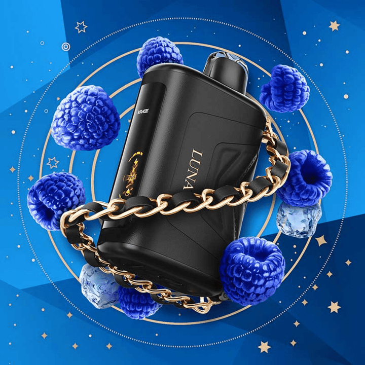 Kraze Luna 42K Disposable Vape-Sapphire Blue Razz Ice Winkler Vape SuperStore and Bong Shop Manitoba Canada