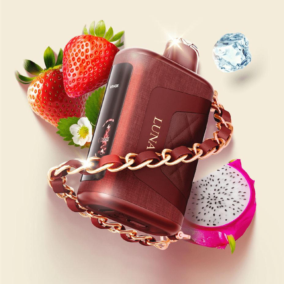 Kraze Luna 42K Disposable Vape-Sassy Strawberry Dragonfruit Ice Winkler Vape SuperStore and Bong Shop Manitoba Canada