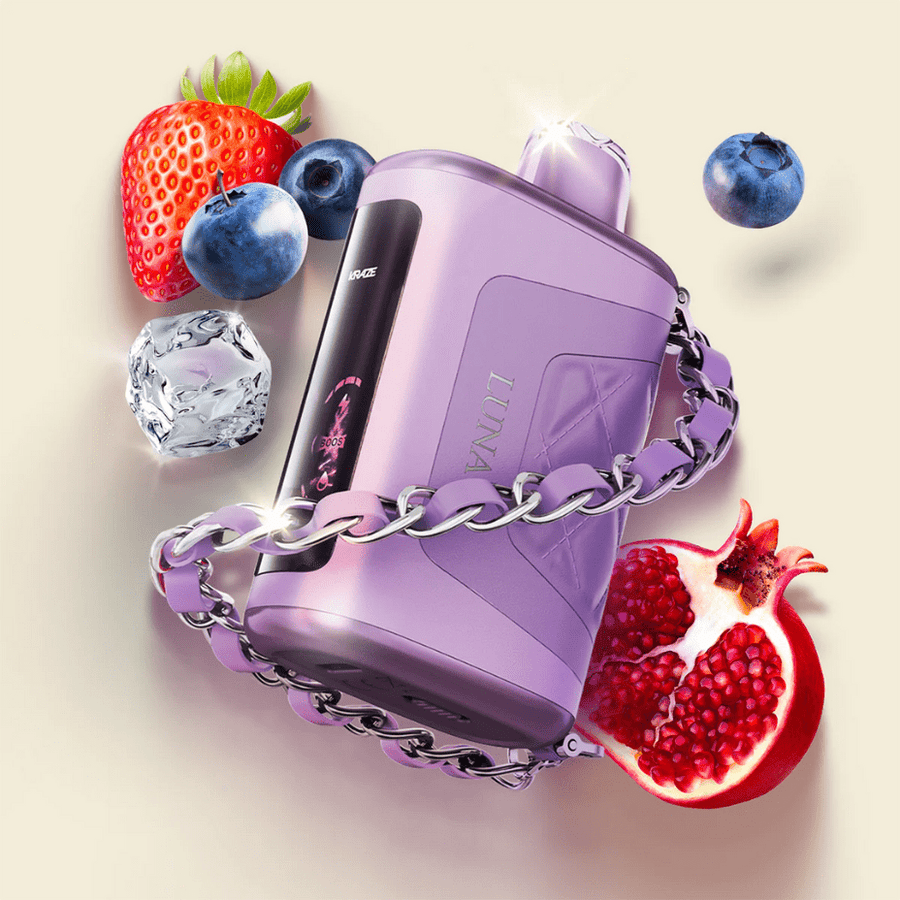 Kraze Luna Disposable Vape-Blueberry Strawberry Pomegranate Ice Winkler Vape SuperStore and Bong Shop Manitoba Canada