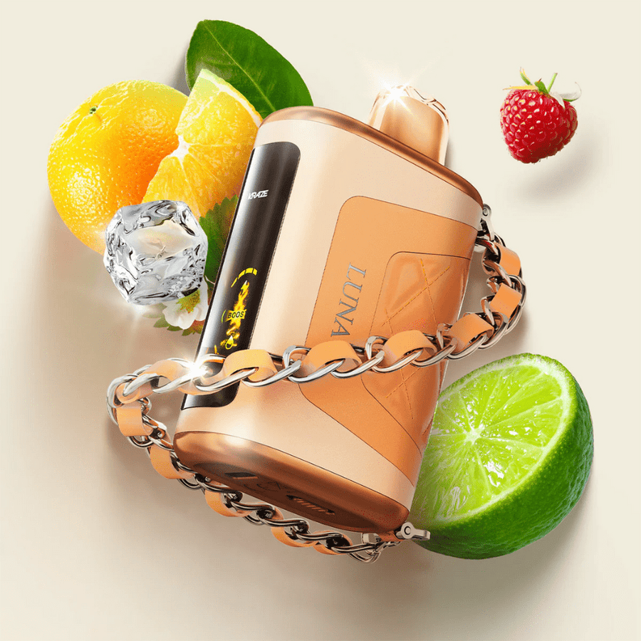 Kraze Luna Disposable Vape-Opal Orange Razz Lime Ice Winkler Vape SuperStore and Bong Shop Manitoba Canada