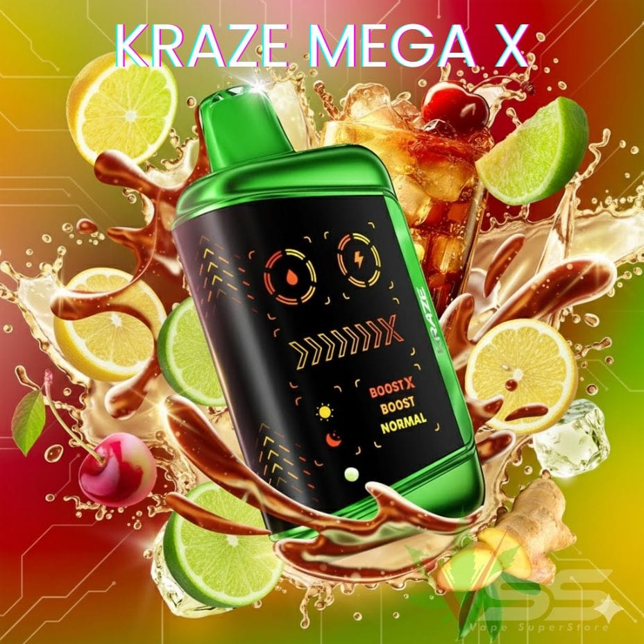 Kraze Mega X 48K - Cherry MTN Citrus Ice Winkler Vape SuperStore and Bong Shop Manitoba Canada