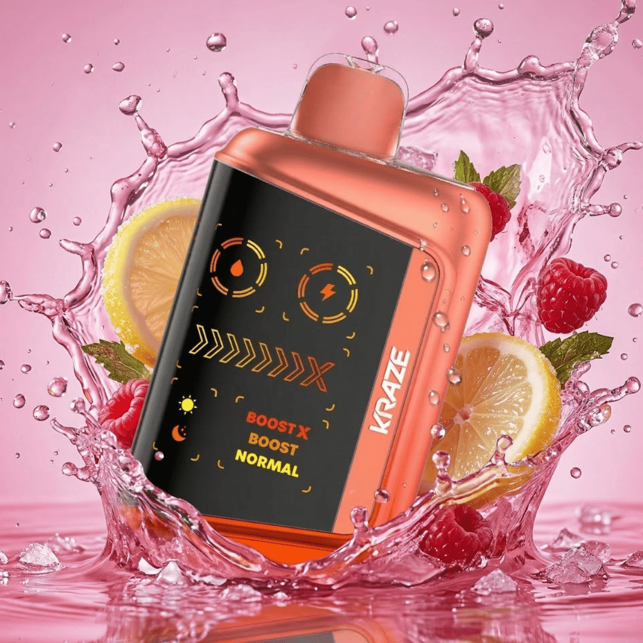 Kraze Mega X 48K Disposable Vape - Punch Series Pink Lemon KO Ice 48000 Puffs / 20mg Winkler Vape SuperStore and Bong Shop Manitoba Canada