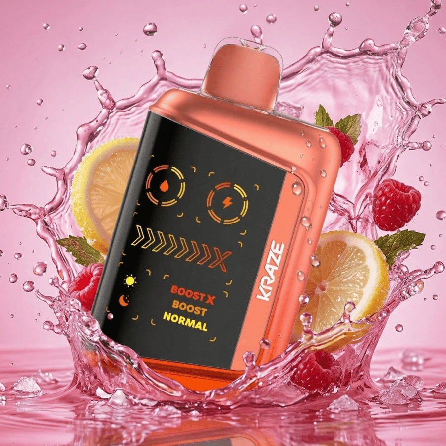 Kraze Mega X 48K Disposable Vape - Punch Series Pink Lemon KO Ice 48000 Puffs / 20mg Winkler Vape SuperStore and Bong Shop Manitoba Canada